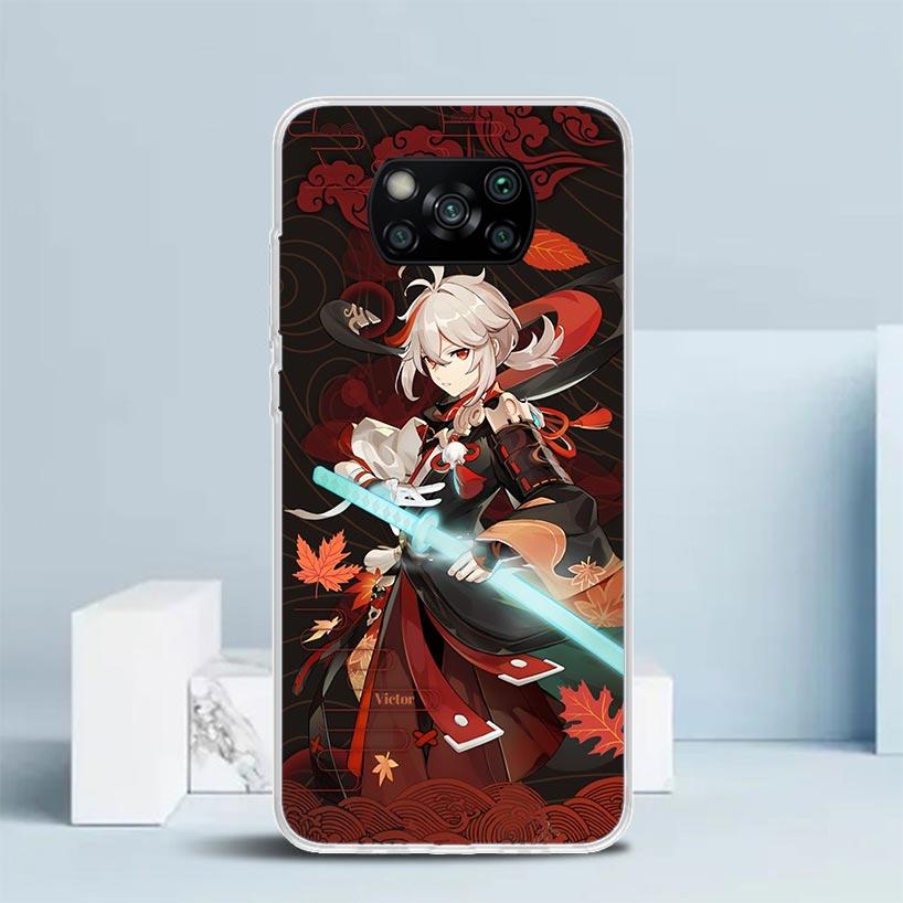 Kazuha Genshin Impact Phone Case For Xiaomi Poco F7 Ultra X5 X6 X7 Pro M7 Redmi 15C 15 13C 13 12C 12 10C 10 10A 9 9C 9A 9T Cover