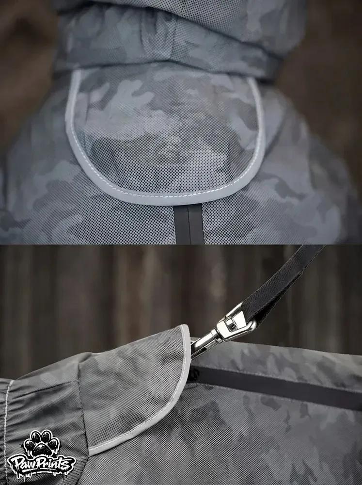 Waterproof dog raincoat, reflective -5XL