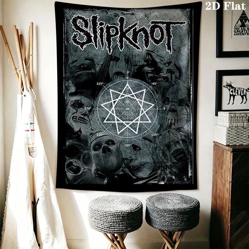 Dark Metal Tapestry Slipknot'S Mystic Design Tapestry Background Cloth Wallmounted Wall Covering Decoration Home Decor Wall Decoration