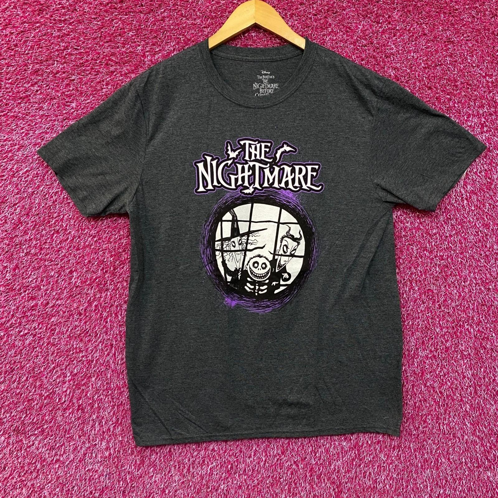 The Nightmare Before Christmas Lock Shock and Barrel 100% Cotton T-shirt Mens Tees Top 4XL