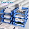 File Manager Rack, Office Stackable Layered File Rack, Document Tray Holder, Desktop Organizer, Paper Storage Case, Four-Tier