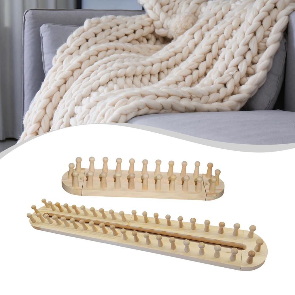 Klobige Deckenwebstuhl Haushalt für Anfänger Holz Strickwebstuhl für DIY Überwurfdecken Schals für DIY Basteln Entspannend Robust