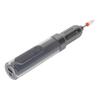 M8 Electric Nail Drill Pen 6 Speed Adjustable Direction LED Display Electric Nail File Set Gray with Charging Base 6pcs Grill Bits