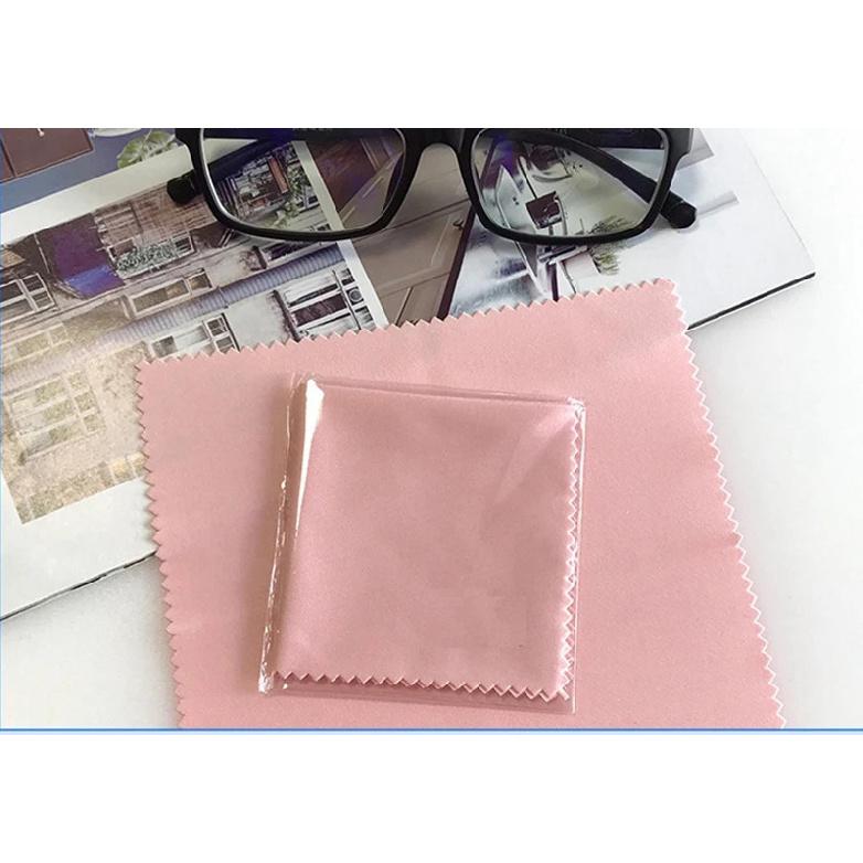 100pcs Individual Packaging Large Size 13x13cm 230gsm Glasses Lens Microfiber Cleaning Cloth Eyeglasses Wipe Cleaner