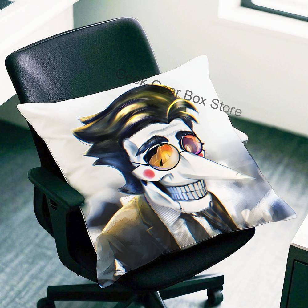 Game D-Deltarune Spamton Anime Celebrity Merchandise All-Match Printed Pillow Case Sofa Car Office Room Decoration Protector