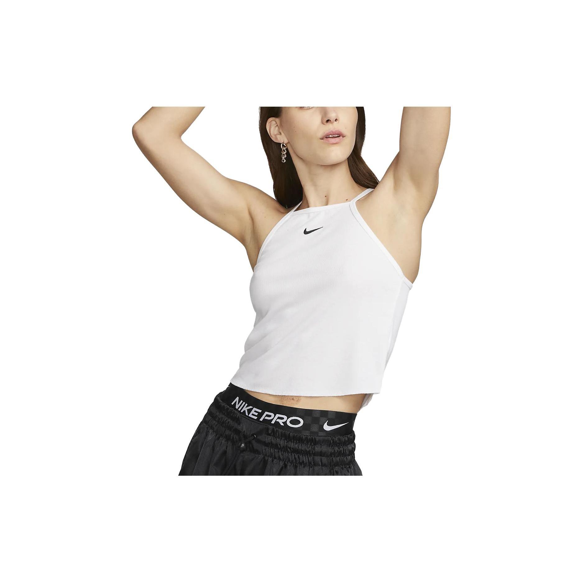 (WMNS) Nike Sportswear Essentials Ribbed Tank White Women s DV7961-100 XL