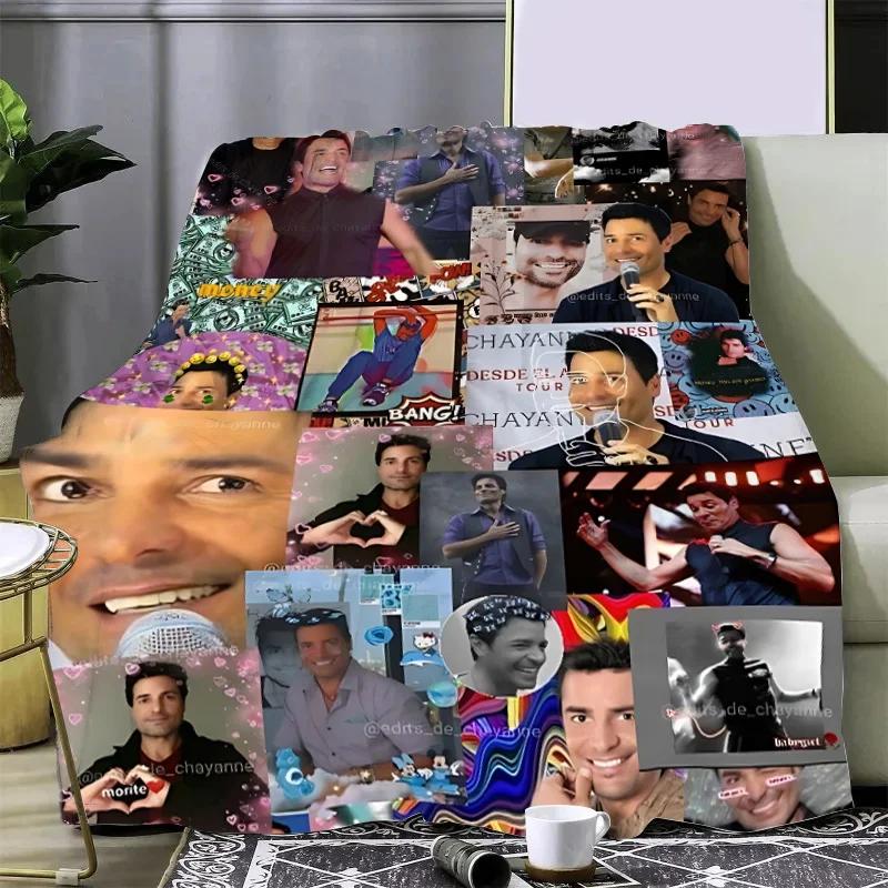 Chayanne Puerto Rican Latin Pop Printed Blanket Picnic Blankets Warm Soft and Comfortable Blanket Home Travel Birthday Gift