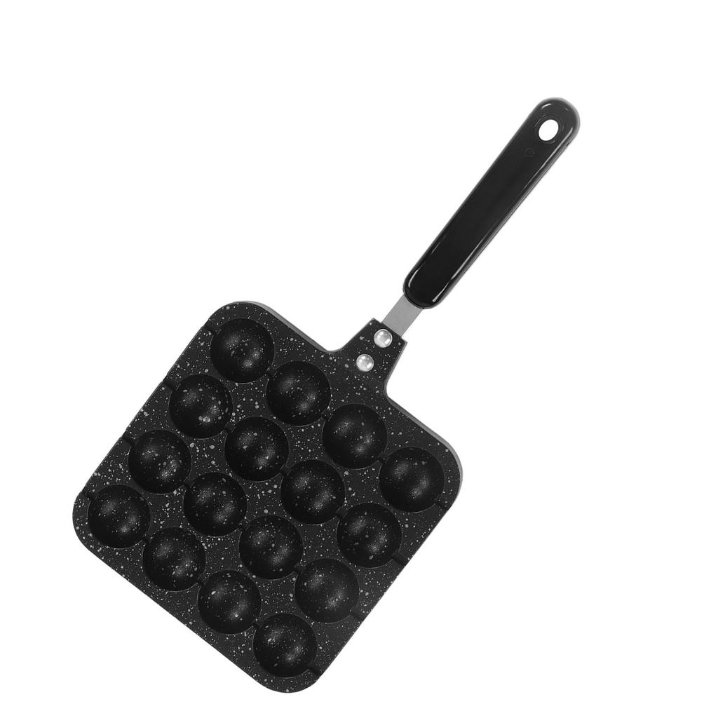 16 Holes Octopus Meatballs Pan Aluminum Alloy Takoyaki Baking Mold Tray for Home Kitchen