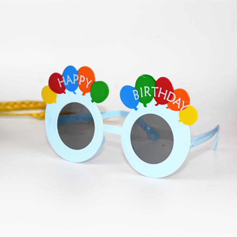 Creative Party Photo Props: Funny Cake & Christmas Birthday Glasses