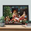 Diamond Painting Christmas Kit Full Square Round Diamond Embroidery Dog Mosaic Animal Home Decoration New Year's Gift