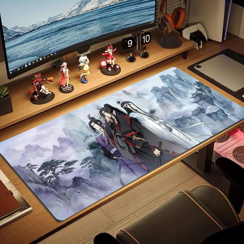 Dragon Phoenix Color Mouse Pad Large Gaming Table Cushion Non-slip Laptop Tablet Big Mousepad XXL Mat Mini PC Playmat With Lock edge
