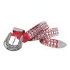 Unisex Fashion Rivet Belt with Rhinestone Alloy Pin Buckle