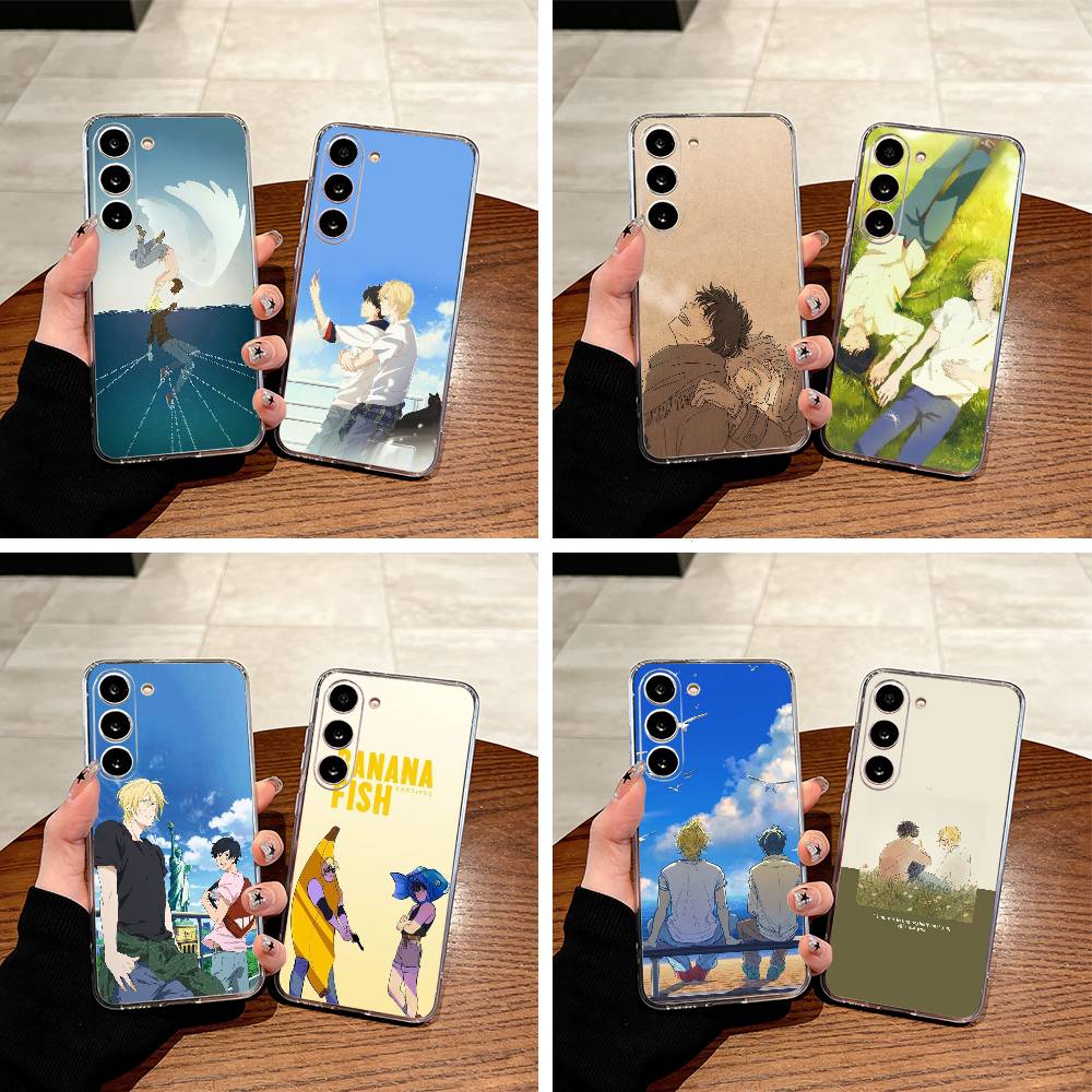 B-BANANA- FISH Clear Phone Case for Samsung Galaxy A71, A70, A52, A51, A40, A30