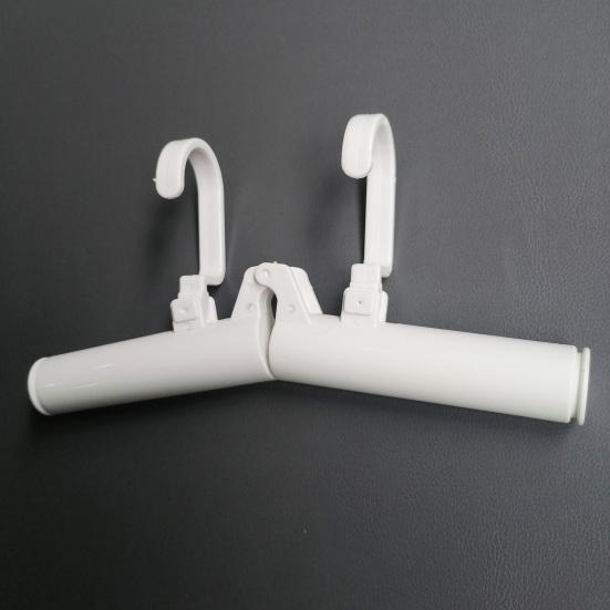 1/3Pcs Telescopic Folding Clothes Hanger Multi-functional Double Rod Design Portable Compact Clothes Drying Rack