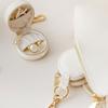 Portable Leather Holder Jewelry Pouch Elegant Jewelry Packaging Box Durable Display Holder for Rings Earrings Bracelet