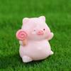 Pigs Figurines Mini Pigs Decors Waterproof Toy Playsets Miniature Doll Garden Figurines Cake Toppers Parties Favor