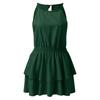 Ladies Casual Color Neck Open Back Lace Dress Cake Dress