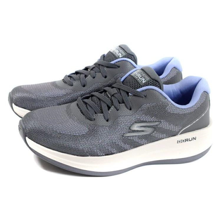 Skechers Comfortable Durable Breathable Low-Top Running Shoes Women Sneaker Gray Blue 129106-CCBL