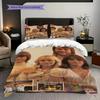 Abba Classic Album Collection Bedding (1 * duvet cover + 2 * pillowcase, without core) 2D Flat Christmas birthday gift Soft and comfortable