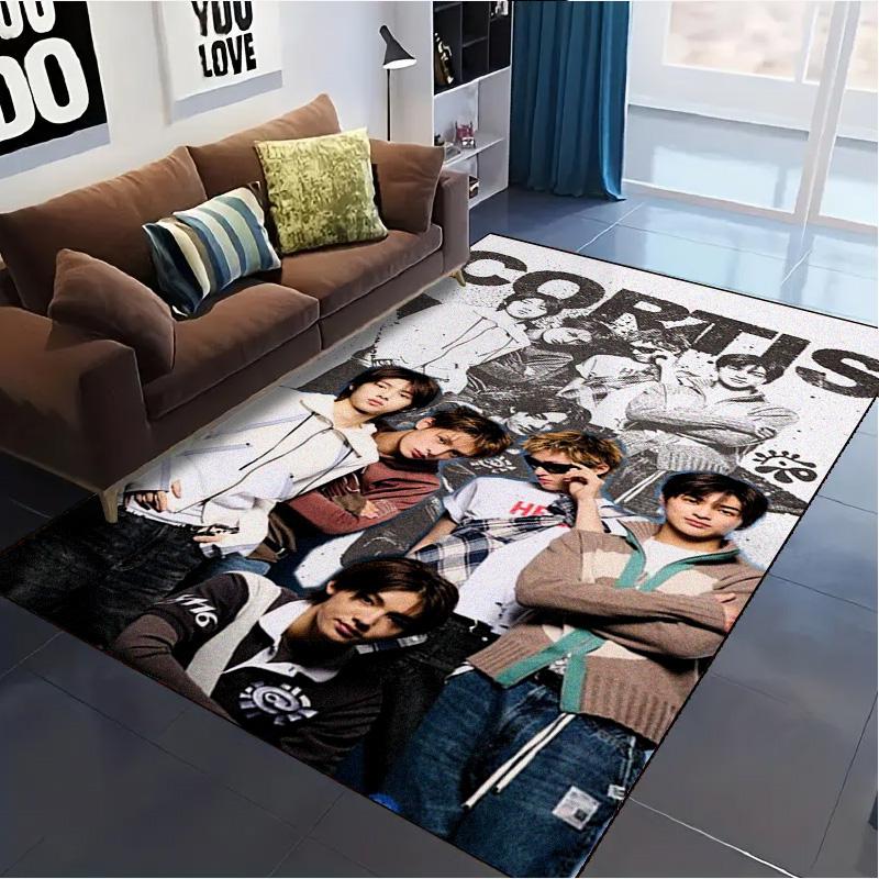 CORTIS Kpop Carpet Rug for Living Room Bedroom Home Sofa Decoration,Kids play Non-slip Floor Mat