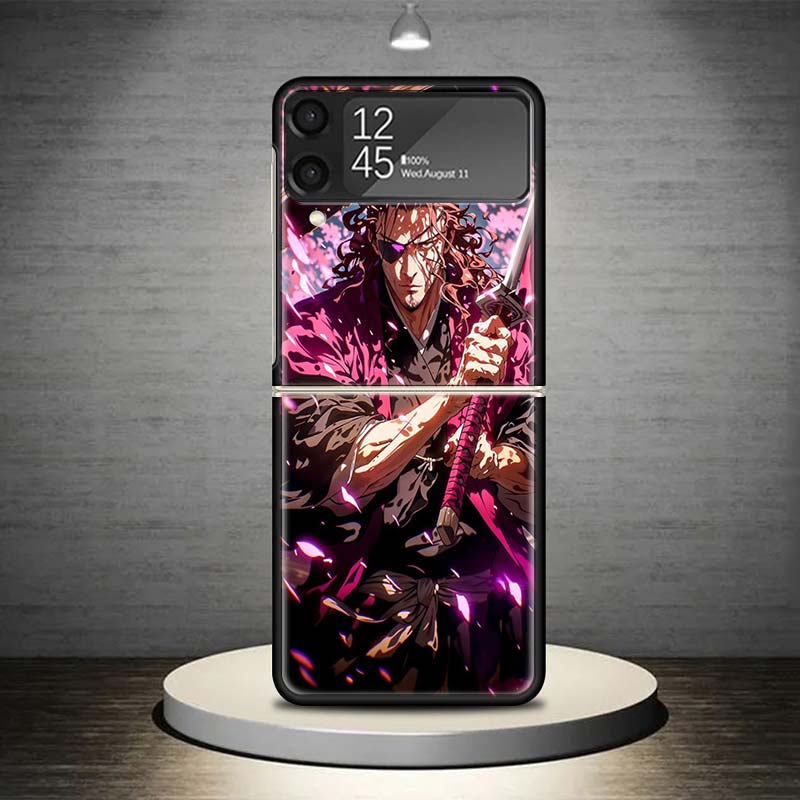 Bleach Kyoraku Shunsui Phone Case For Samsung Galaxy Z Flip 7 6 5 4 3 5G Shockproof Cover Z Flip7 Flip6 ZFlip5 Flip3 Flip4 Luxur