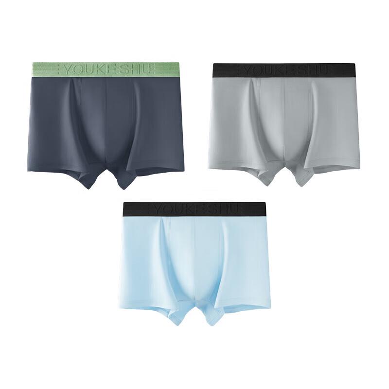 

Youkeshu Men s 7A Antibacterial Breathable Boxer Briefs XL