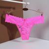 Sheer Women Lace Flower Briefs Mid Waist Floral Underpants Fashion Lace Thong Panties  Underwear