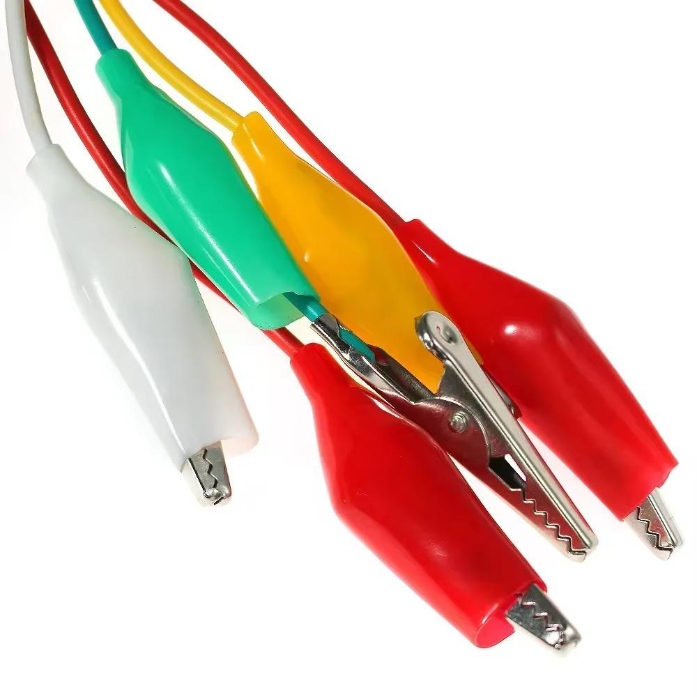 10pcs/set with Wires Alligator Clips Double-ended Test Jumper Wire Electrical Testing