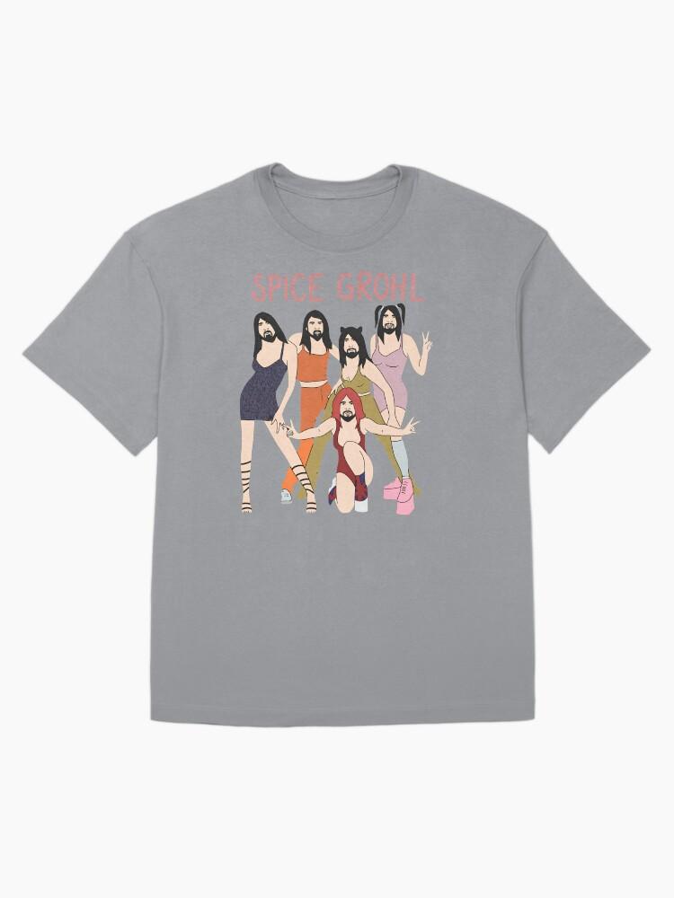 Foo Fighters Spice Grohl Funny Rock Band Parody Oversized T-Shirt