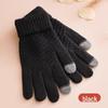 Unisex Touchscreen Gloves: Velvet-Lined Wool for Warmth, Cold-Proof, Ideal for Autumn/Winter Outdoor Cycling