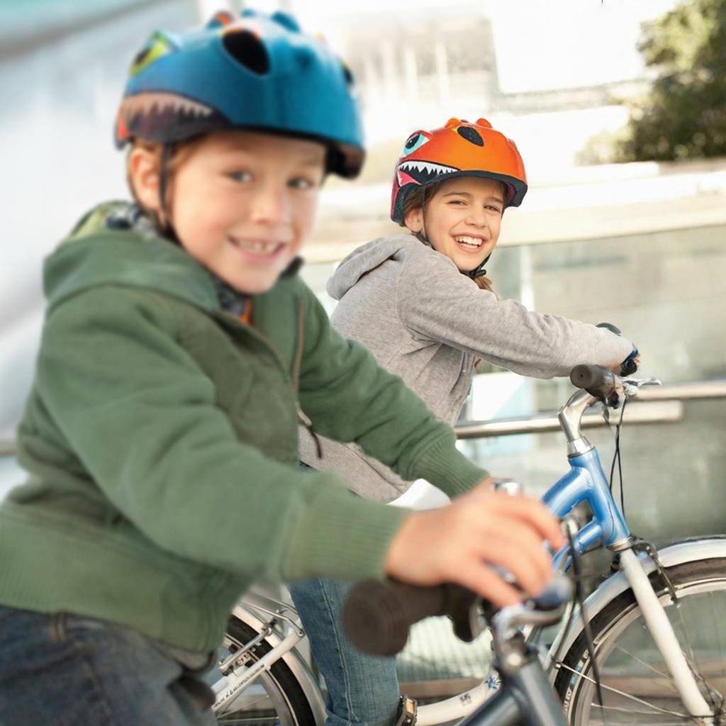 Lightweight children's bicycle helmet 50-54 cm - red dragon