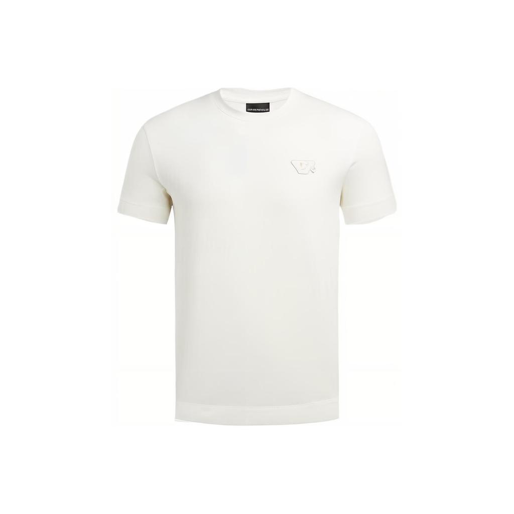 Emporio Armani Solid Color Round Neck Short Sleeve T-Shirt Men tops White 3L1TEY-1JUVZ-0101