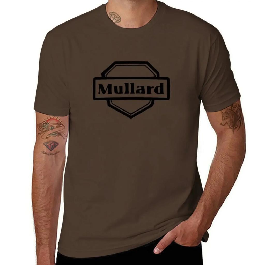 Mullard Vacuum Tube Logo T-Shirt Anime Essential T Shirt Vintage Anime Shirt Vintage Graphic Tee Heavy Weight T Shirts for Men