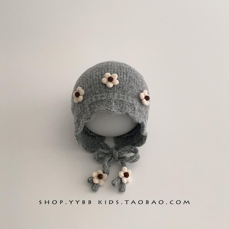 Baby Knitted Winter Hat With Ears For Toddler Girls Kids Warm Windproof Cap