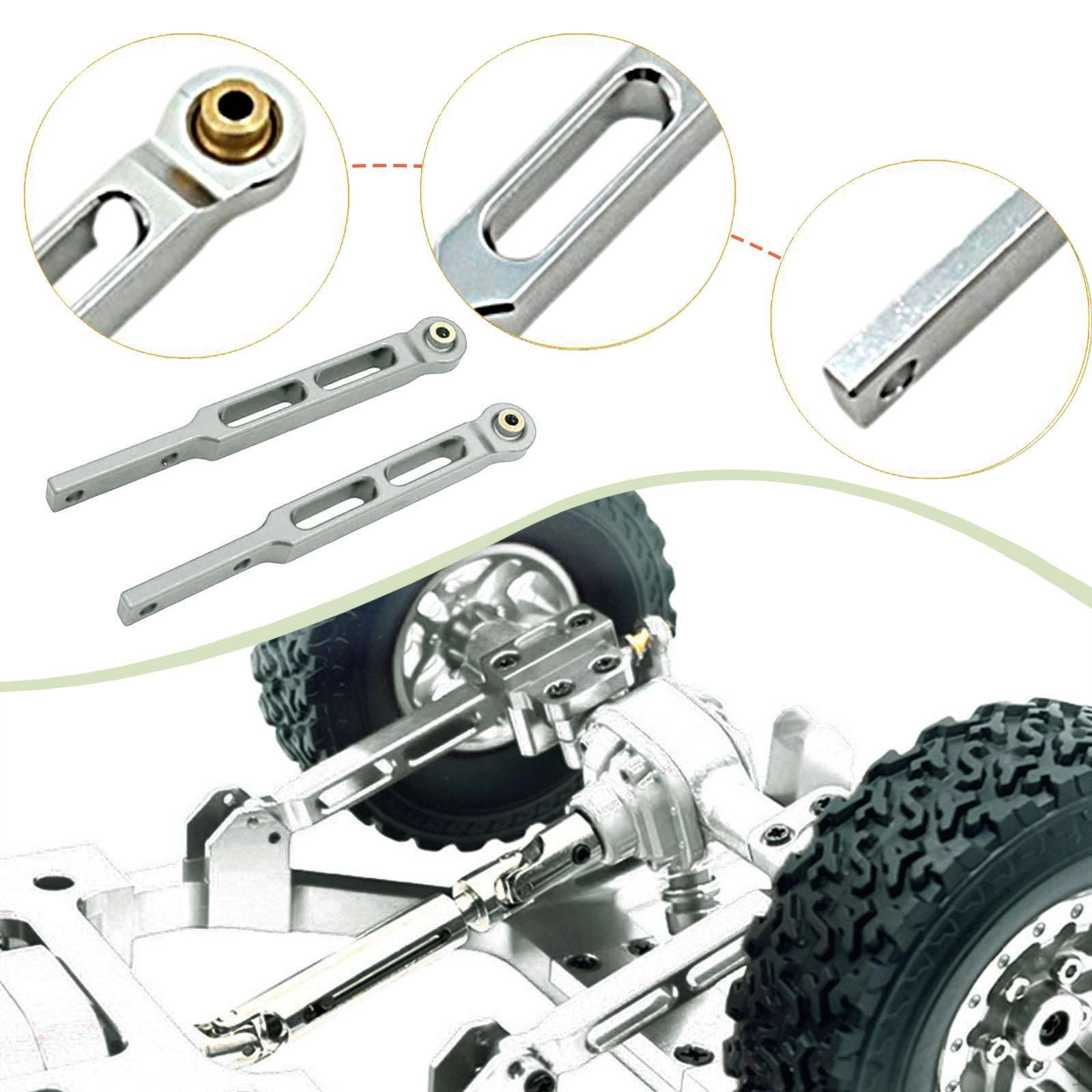 

1/12 RC Car Axle Pull Rod Set of to Install Accessories Sturdy Metal Repair Parts Rear срібний