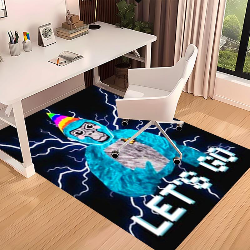 Gorilla Tag Printed Absorbent Washable Carpet, Non-Slip Bathroom Mats, Kitchen Rugs, Yoga Mat,Living Room Entrance, Camping Picnic Rugs