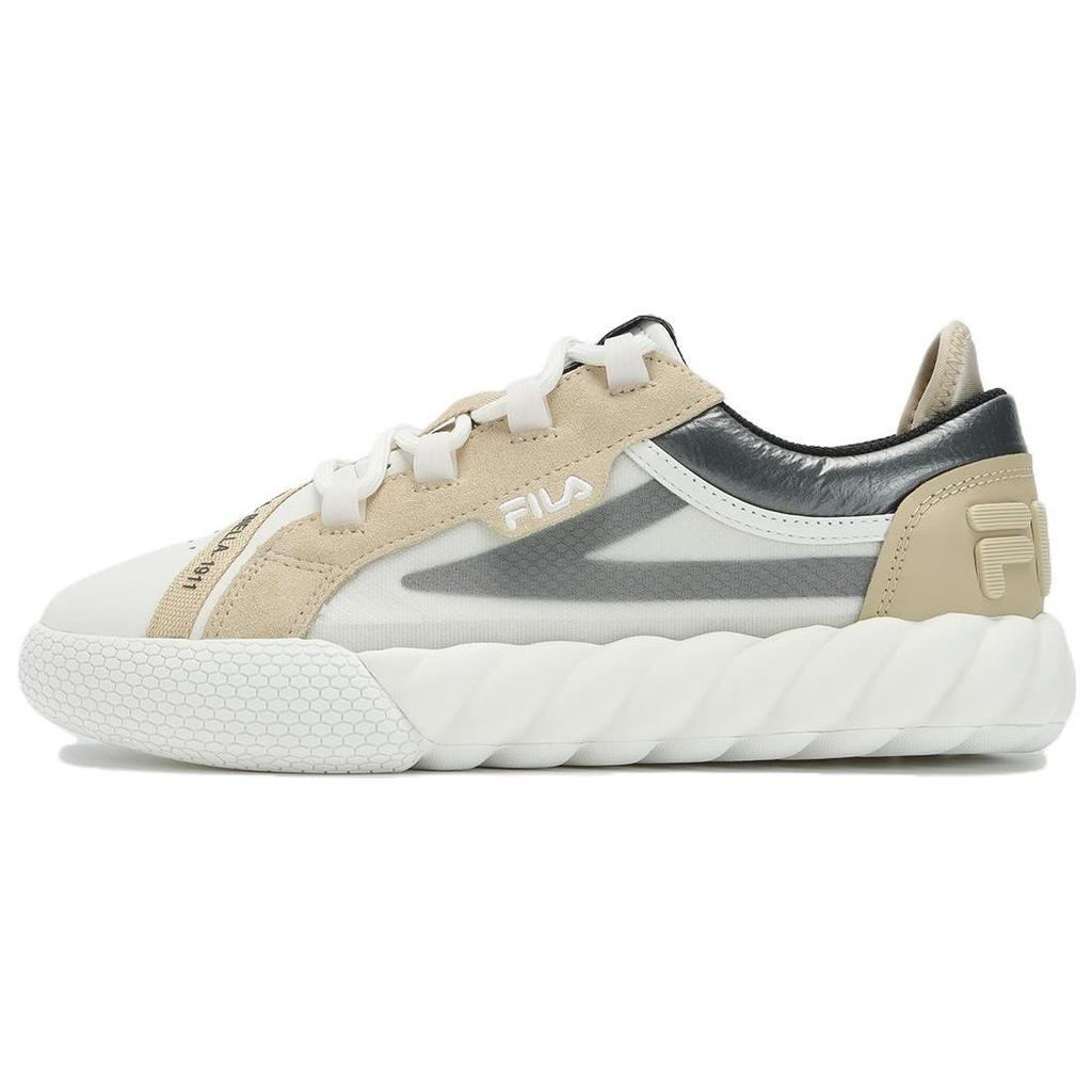 FILA Campo Comfortable Versatile Low-Top Sneakers Women sneakers Coconut-White Rice-Yellow F12W333201FCA