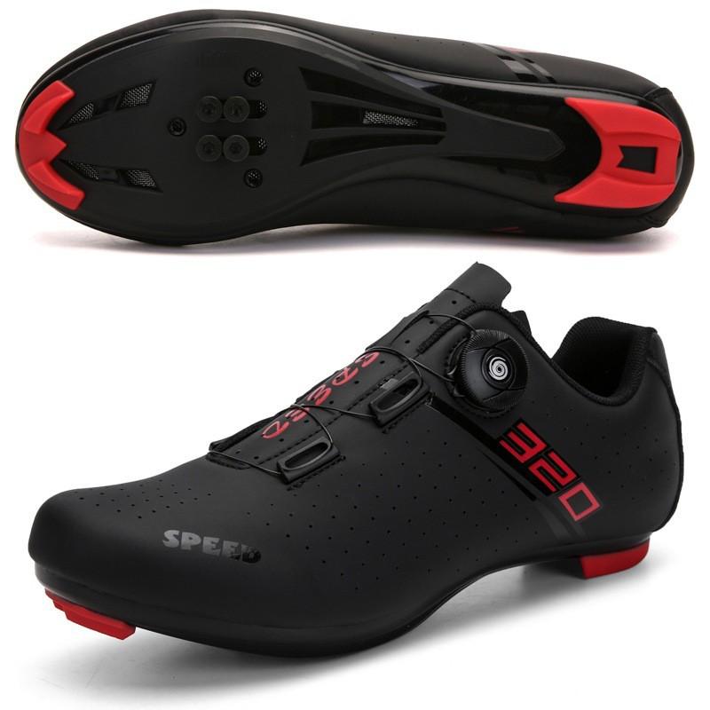 Road Cycling Shoes With Cleat Compatibility Breathable Stiff Sole Mountain Bike Locking Pedal Unisex
