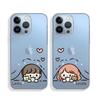 Trendy Cartoon Boy Girl Couple Phone Case For IPhone 17e 16e Air 17 16 Plus 13 15 11 12 14 Pro Max Lovers Paired Clear Y2k Cover