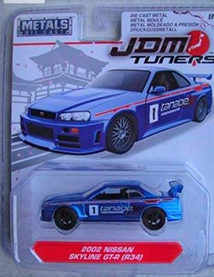 JDM TUNERS JADA Scale Blue 2002 Nissan Skyline 164 GT-R (R34)