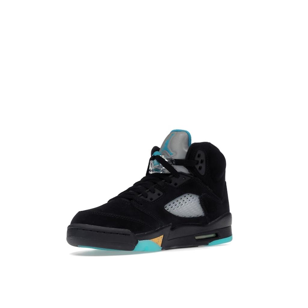 Air Jordan 5 Retro GS Aqua Kids Sneakers Black Aquatone Taxi 440888-047