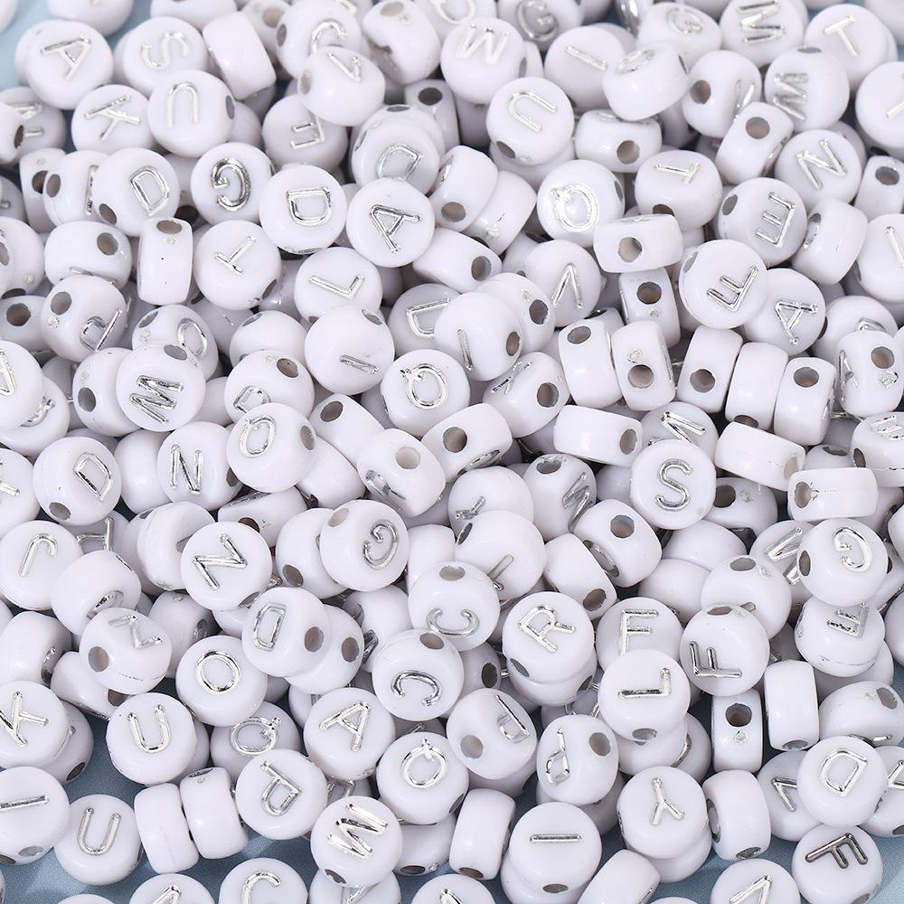 Acrylic Letter Beads for Kids' Jewelry Making – Educational DIY Beading Accessories