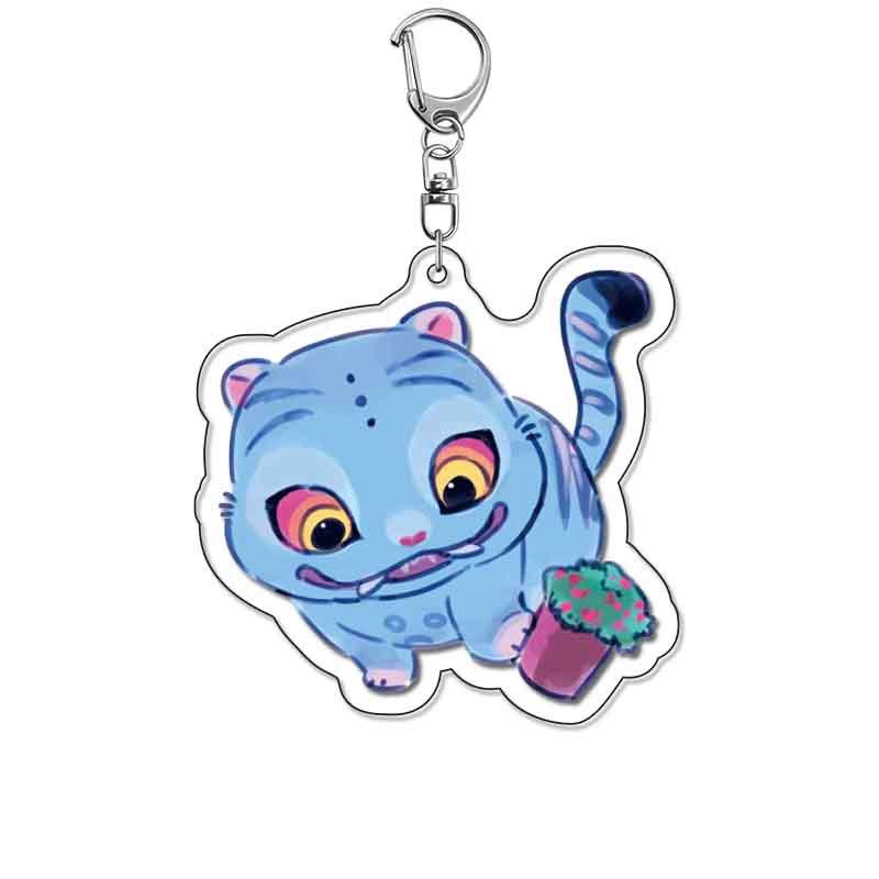 Kpop Ghost Hunter Demon Hunter Girl Group Keychain Demon Hunter Peripheral Second Dimensional Acrylic Pendant Millet Gift