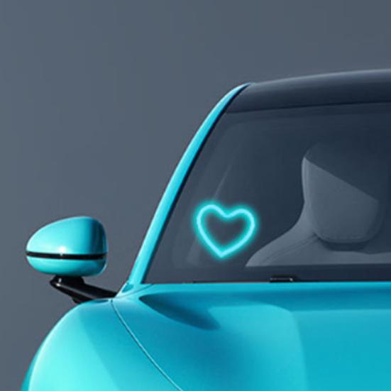 Solarförmiges LED-Neonlicht Wasserdicht Romantische Autolampe Automatisches Ein/Aus Mehrfarbig