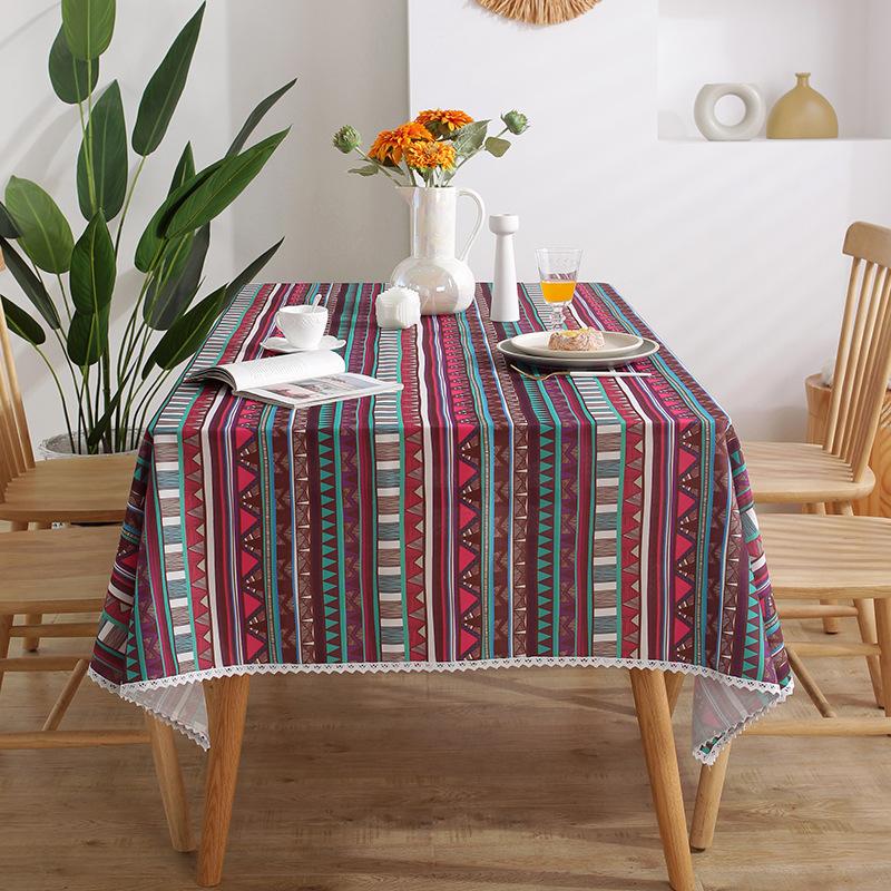 Henggang Pastoral Print Table Cloth Home Restaurant Rectangular Table Cloth Book Tablecloth Fabric Tablecloth