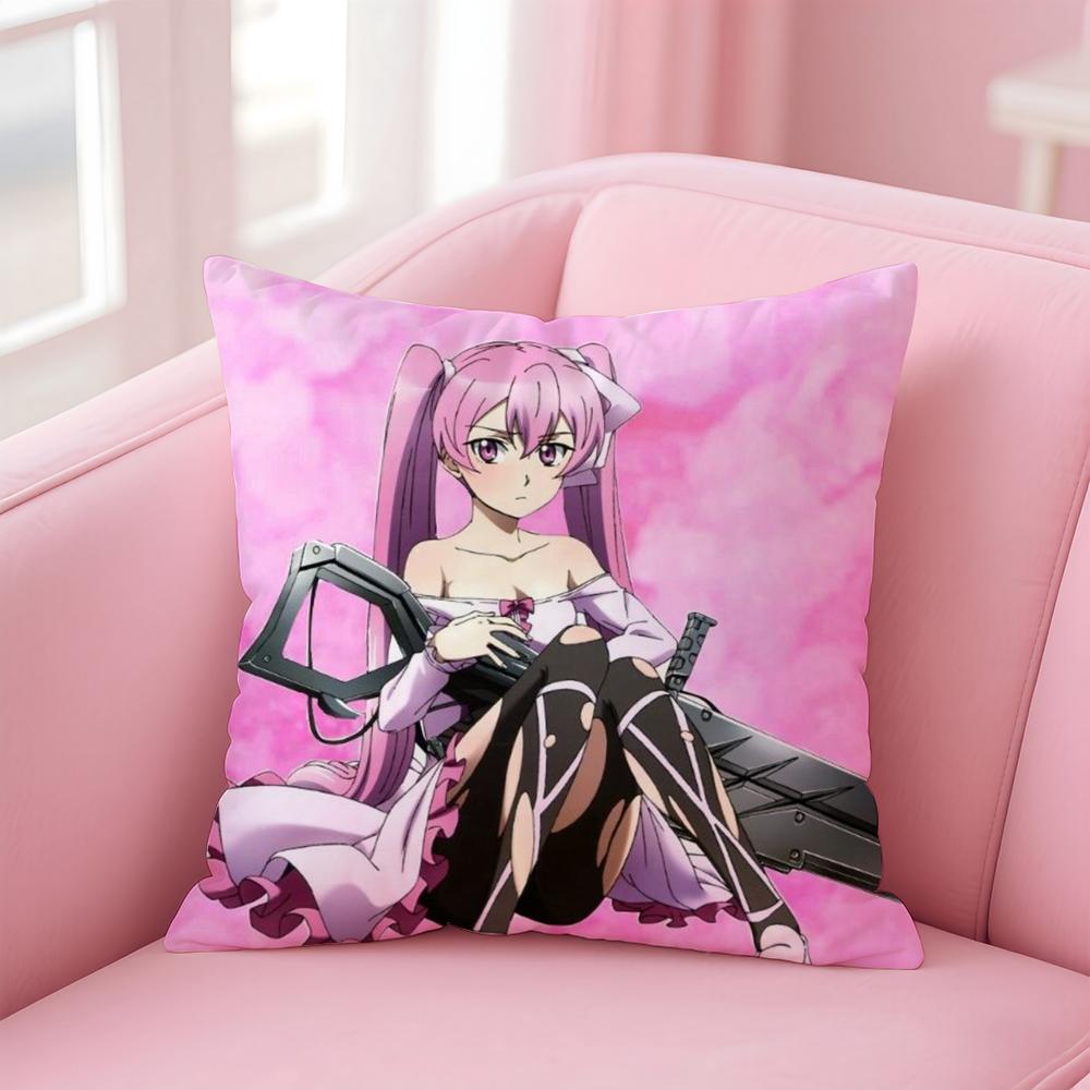 A-Akame Ga K-Kill Cushion Cover Comfortable Reversible Pillow Cover Ideal for Car Sofa Bedroom & Beyond