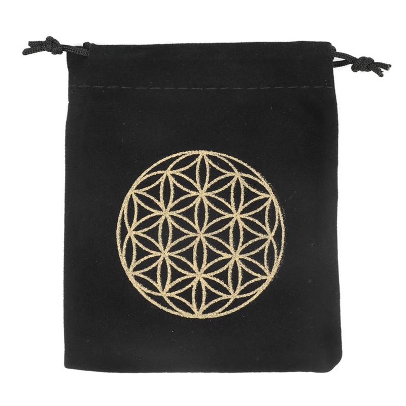 Dvination Utensil Drawstring Board Game Bag Cloth Tarot Storage Bag Witchcraft Supplies Tarot Box