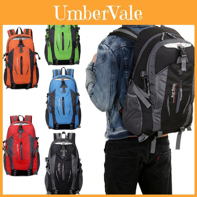 Large 40l Waterproof Travel Rucksack Outdoor Hiking Camping Backpack With Breathable Padded Straps