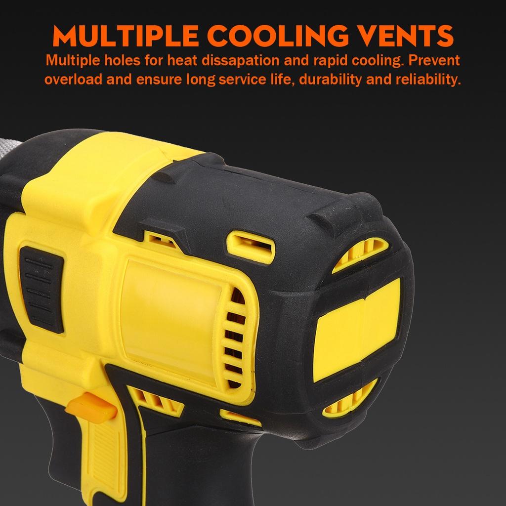 2.4-4.8mm Cordless Electric Rivet Nut Drill Insert Nut Pull Riveting Tool  With LED Light Battery 18V