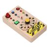 Wooden Board with LED Light Switches Voice Broadcast Hand Eye Coordination Sensory Toys Light
